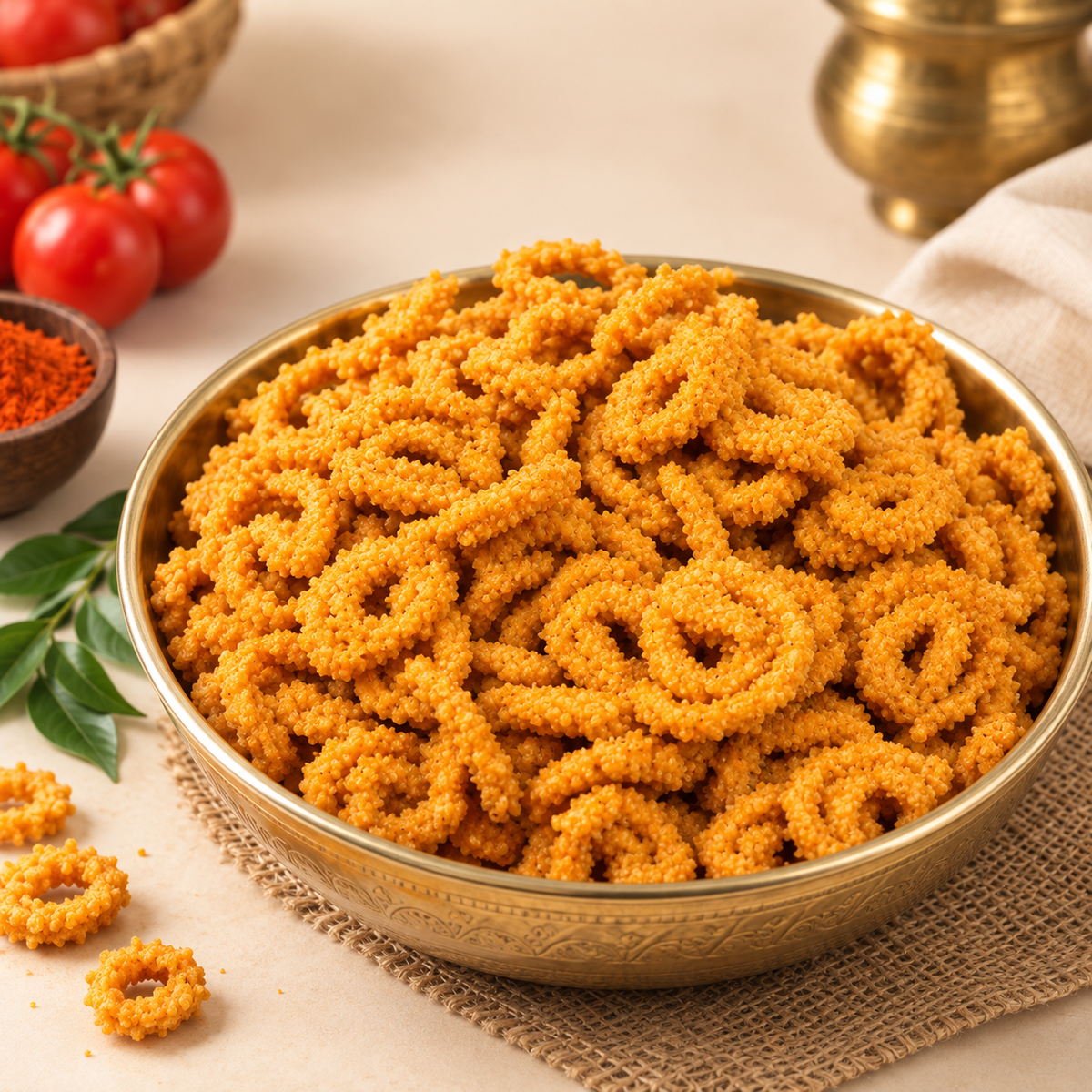 Tomato Chakli (Single Pack)