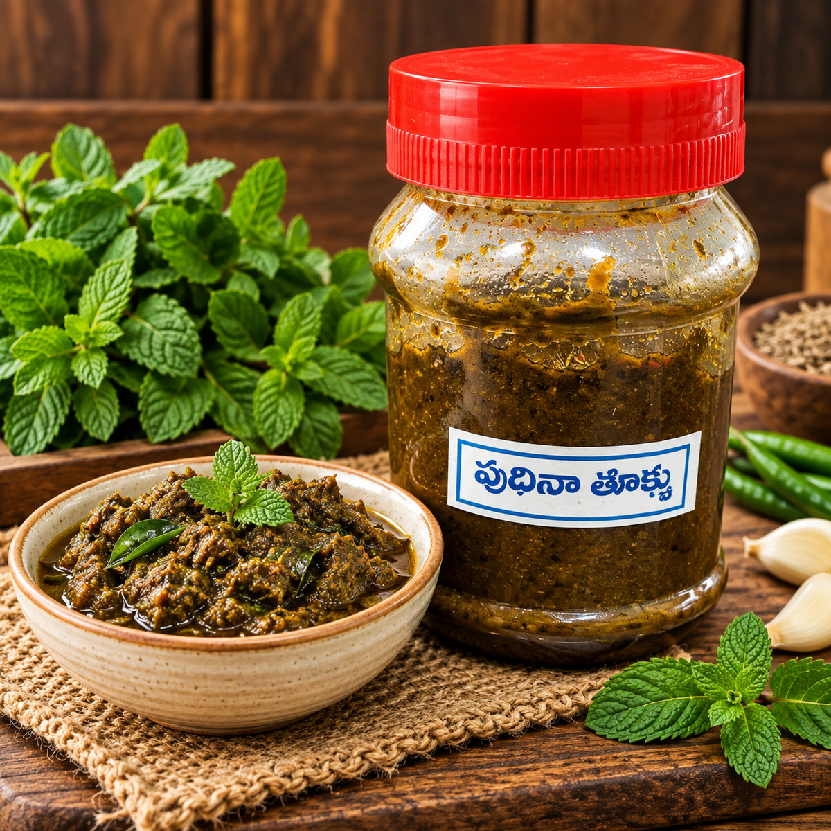 Pudina Thokku (200 Grams)